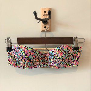 Victoria's Secret Multi Color Bandeau Swim Top
